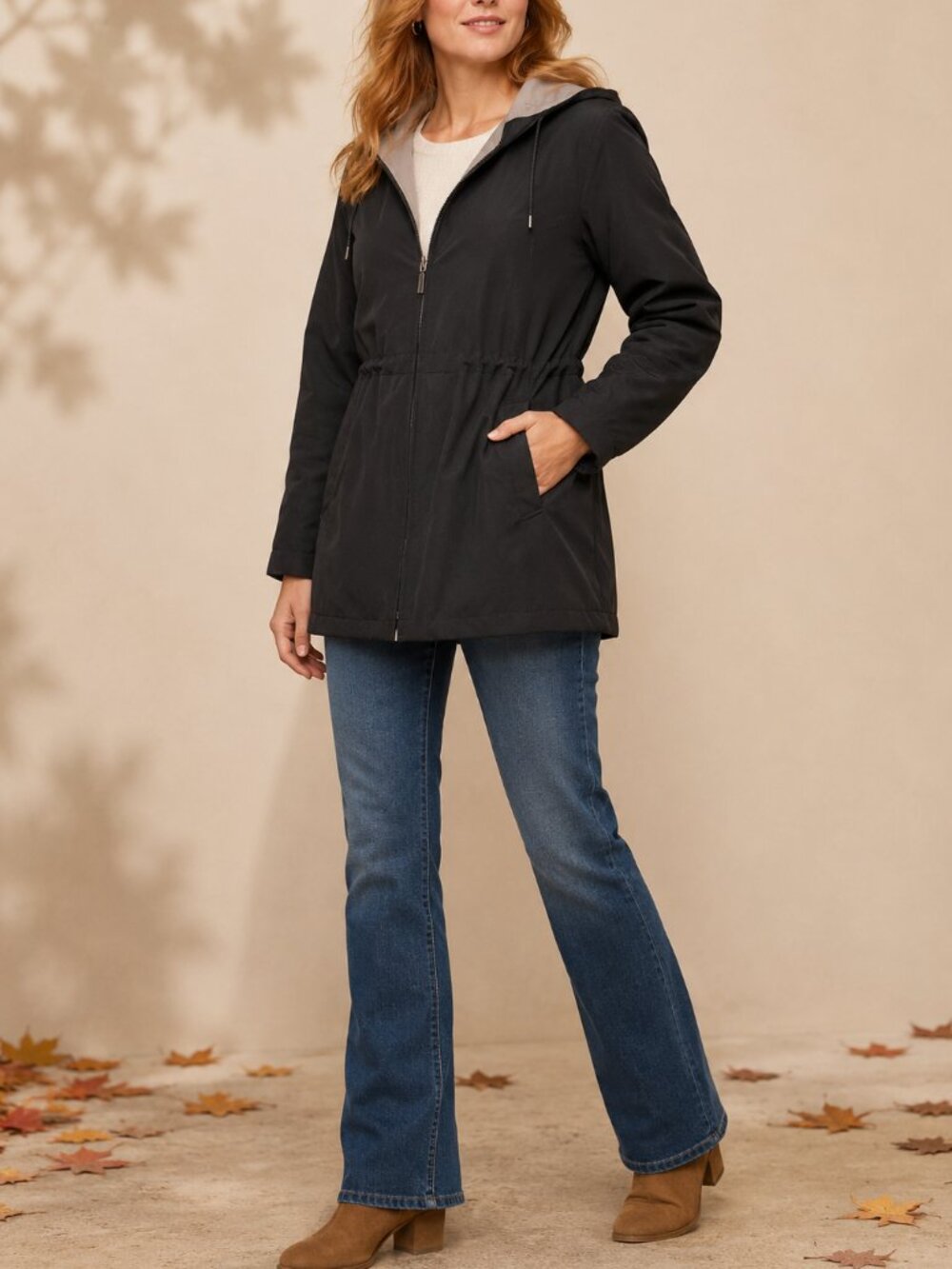 Y2K Jones New York Sport Black Funnel Neck Jacket | S